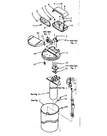 Major assemblies and connecting parts