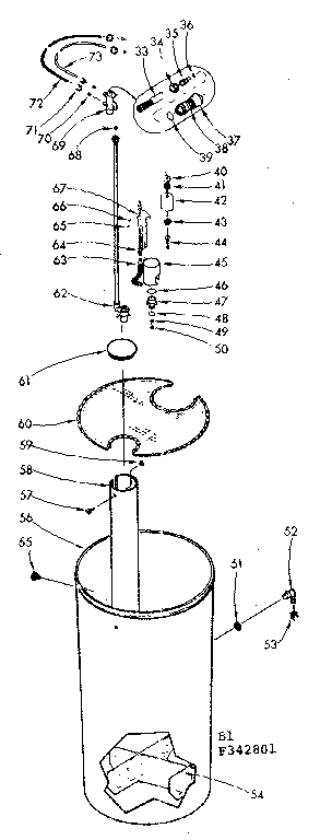 Salt storage tank and brine metering valve