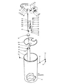 Salt storage tank and brine metering valve