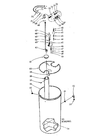 Salt storage tank and brine metering valve
