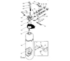 Kenmore 625342801 resin tank, valve adaptor and associated parts diagram