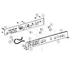 NEC 3500 SERIES 136-035195-004-a operator control panel assembly - 3530 diagram