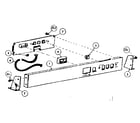 NEC 3500 SERIES 136-036782-001-a operator control panel assembly - 3550 diagram