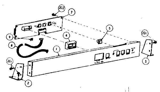 136-036782-001-a operator control panel assembly - 3550