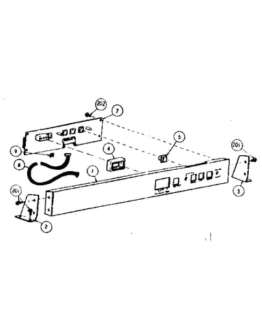 136-036782-001-a operator control panel assembly - 3550
