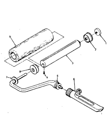 30-16232 craftsman airless roller assembly