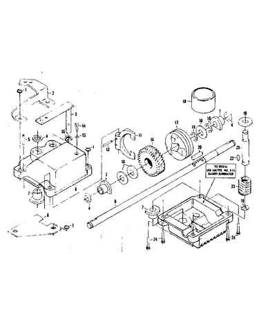 Gear case assembly part no. 85315