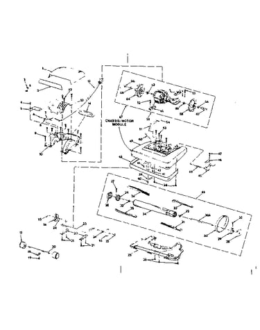 Nozzle and motor assembly
