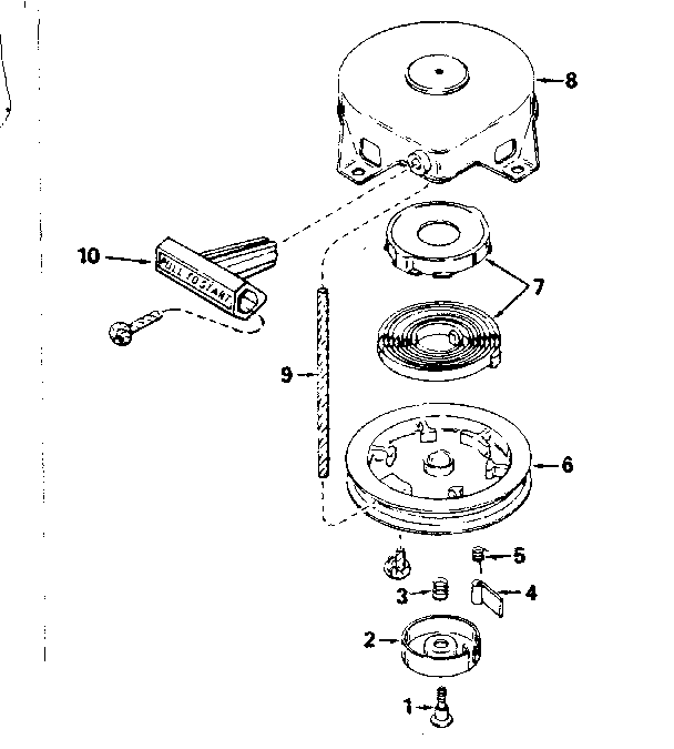 Rewind starter no. 590537