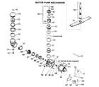 GE GSC702-08 motor- pump assembly diagram