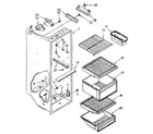 Kenmore 1068582360 refrigerator liner parts diagram