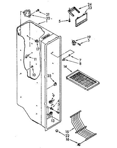 Freezer liner parts