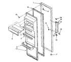 Kenmore 1068582370 refrigerator door parts diagram