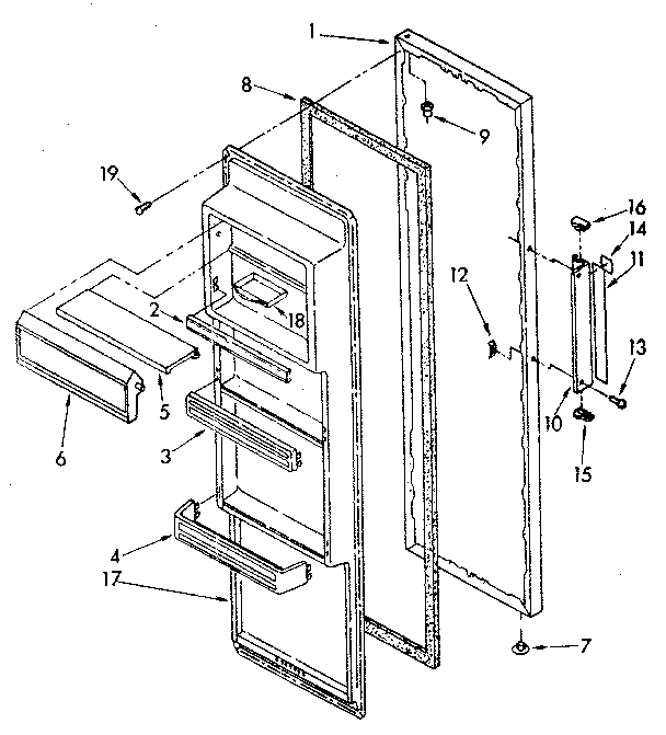 Refrigerator door parts