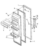 Refrigerator door parts