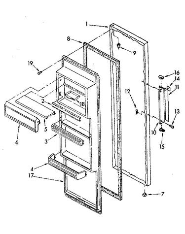 Refrigerator door parts