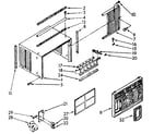 Kenmore 1068760552 cabinet parts diagram