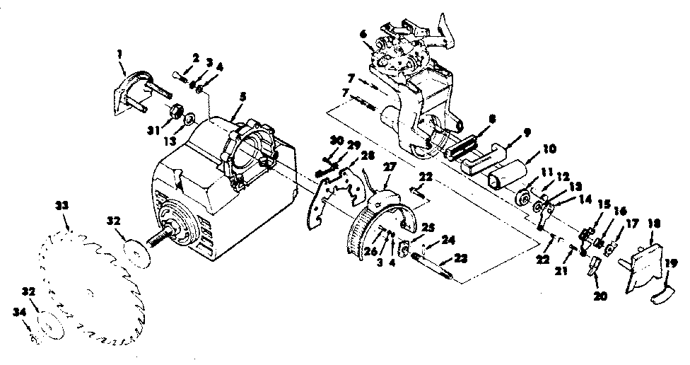 FIGURE 3 - YOKE AND MOTOR ASSEMBLY