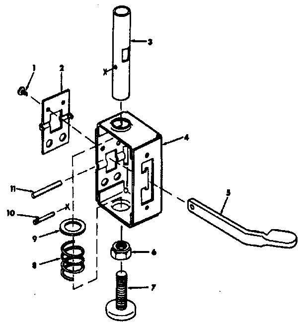 FIGURE 7 - FOOT ASSEMBLIES - MODEL 113.198610