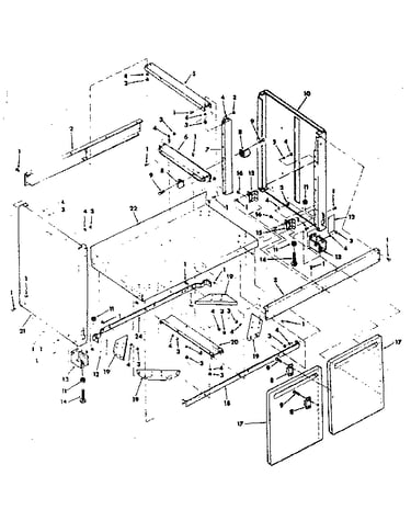 Figure 11 - cabinet assembly for model 113.198410