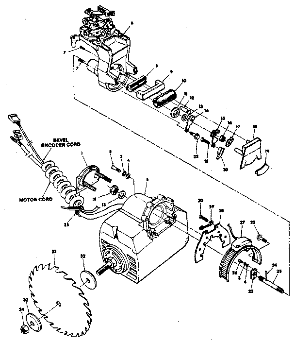 FIGURE 3 - YOKE AND MOTOR ASSEMBLY