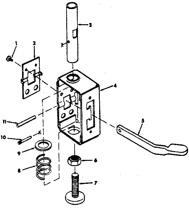 FIGURE 7 - FOOT ASSEMBLY - MODEL 113.198611