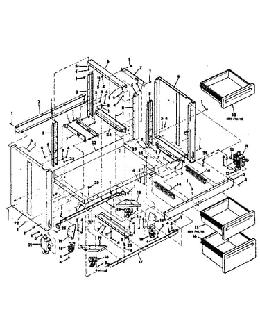 Figure 8 - cabinet assembly for model 113.198611