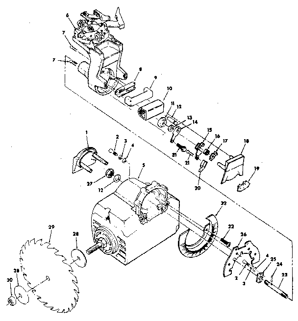 FIGURE 3-YOKE AND MOTOR ASSEMBLY