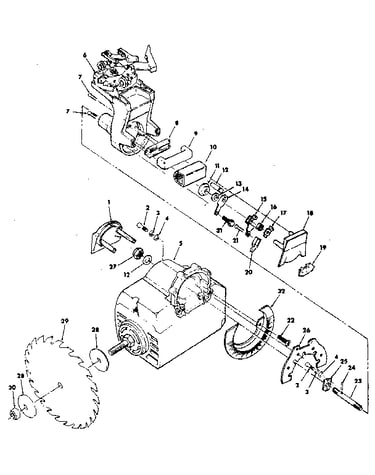 Figure 3-yoke and motor assembly