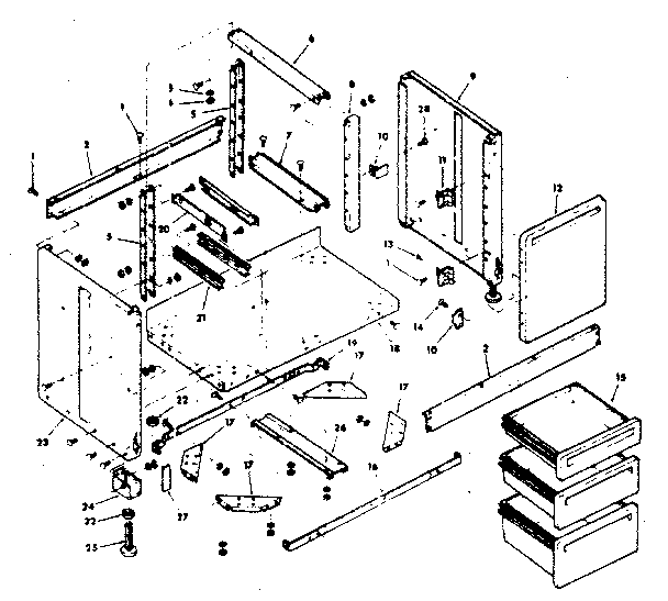FIGURE 9 - CABINET ASSEMBLY
