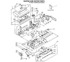 Kenmore 203966180 nozzle and motor parts diagram
