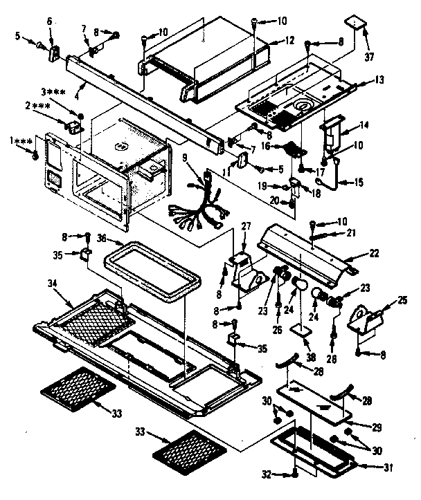 Grill and duct