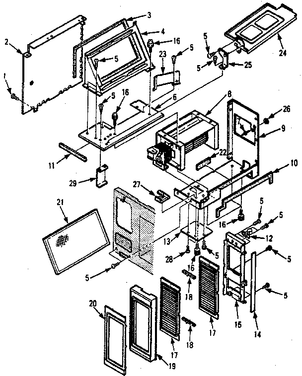 Grill and duct