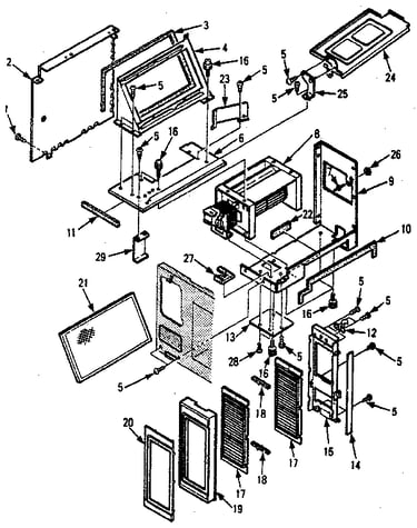 Grill and duct