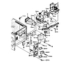 Kenmore 5648745380 switches and microwave parts diagram