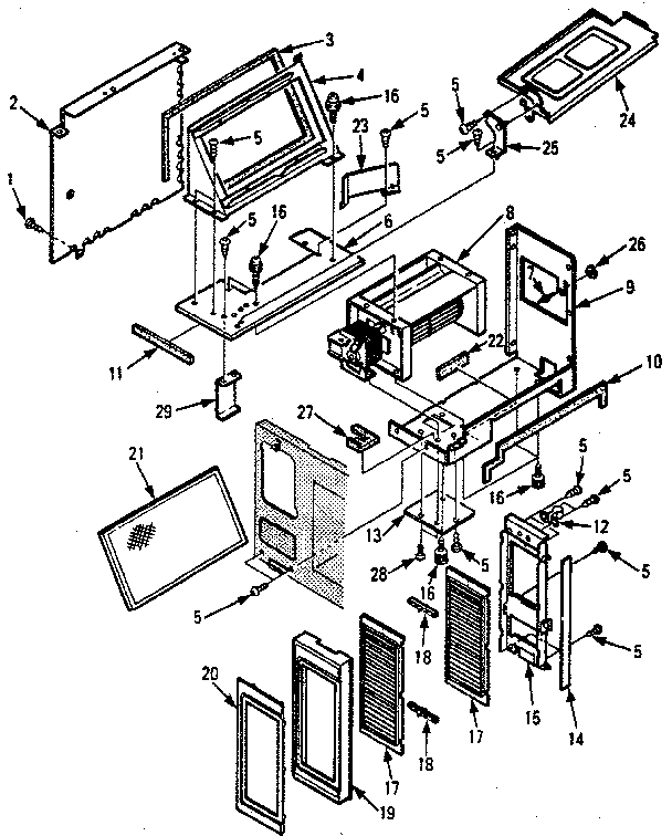 GRILL AND DUCT PARTS-B