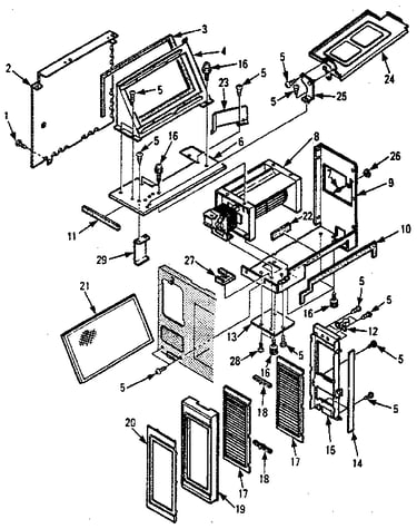 Grill and duct parts-b