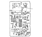 Kenmore 5648765380 power and control circuit board (part no. 13708) diagram