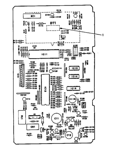 Power and control circuit board (part no. 13708)