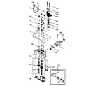 Kenmore 625342001 valve cap, safety valve and flow washer housing diagram