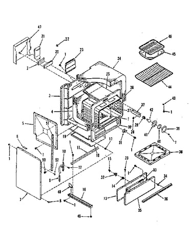 Oven body section
