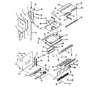 Kenmore 9117898514 upper oven pedestal section diagram