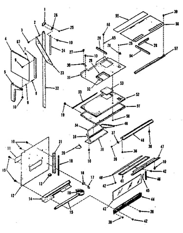 Upper oven pedestal section