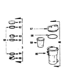 Hair and lint pot assembly