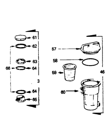 Hair and lint pot assembly