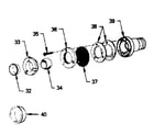 Sears 167411020 discharge deflector diagram