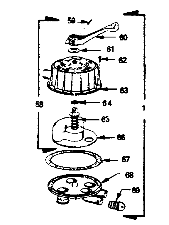 Backwash valve assembly