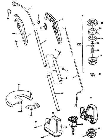 Drive shaft and head assembly