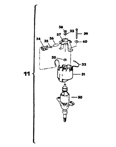 Motor and adapter assembly