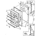 Kenmore 1068670612 refrigerator door parts diagram